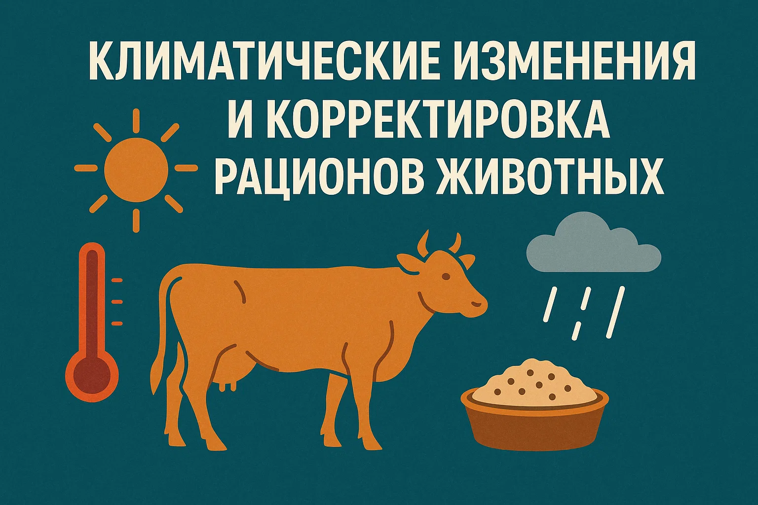 Климатические изменения и корректировка рационов животных