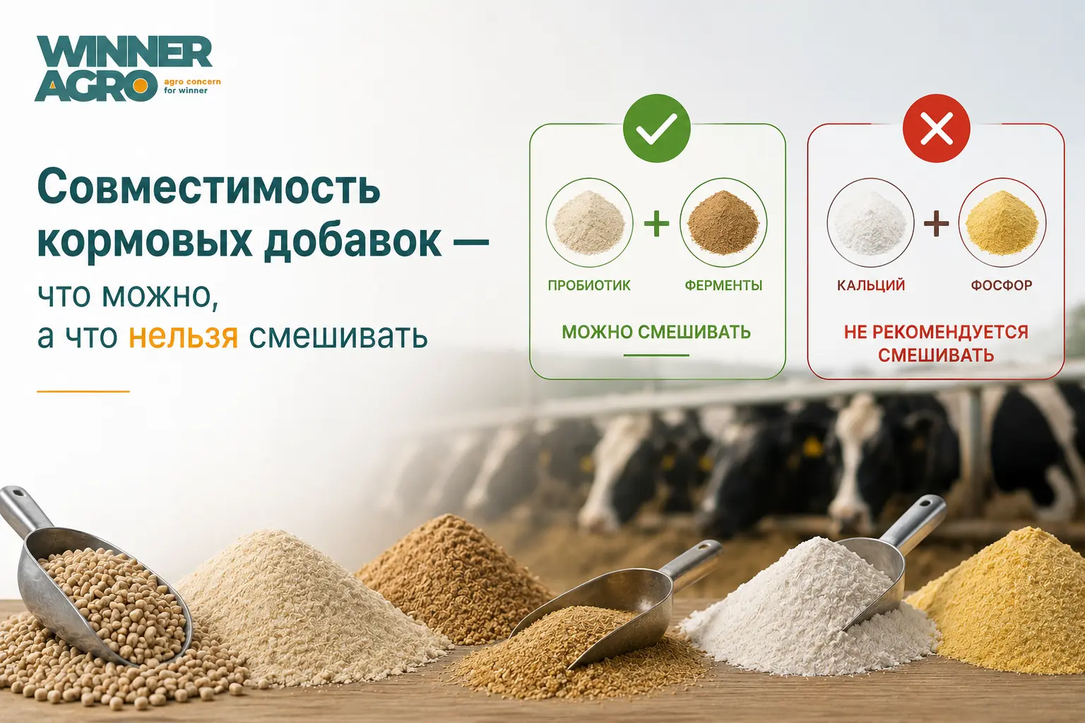 совместимость кормовых добавок
