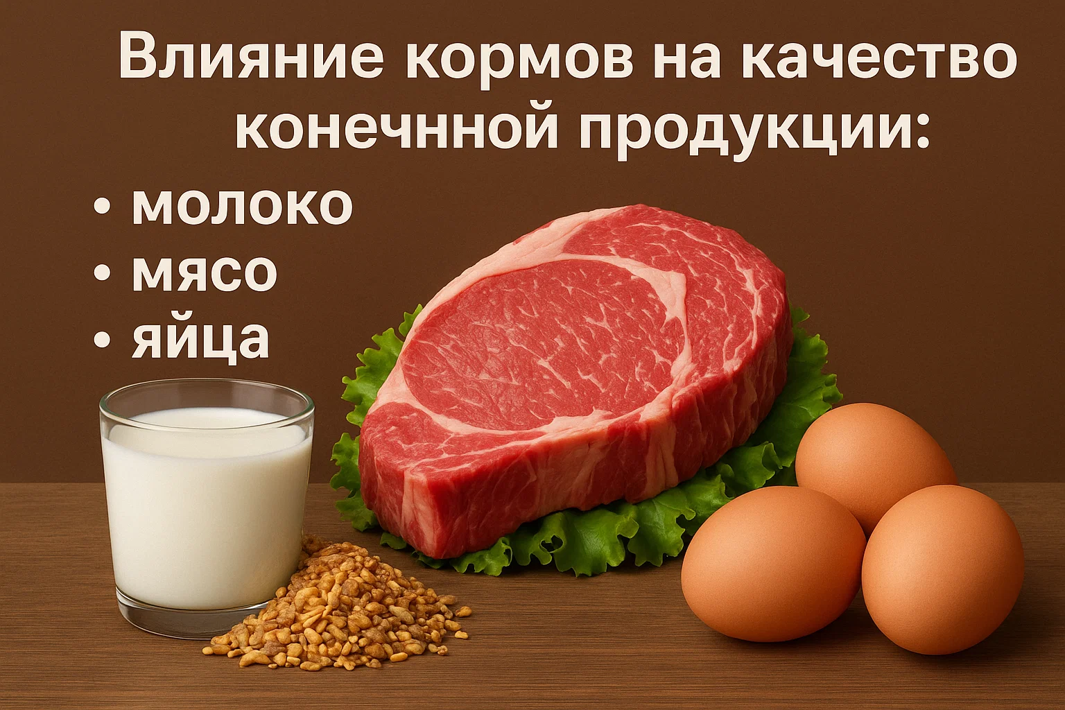 влияние кормов